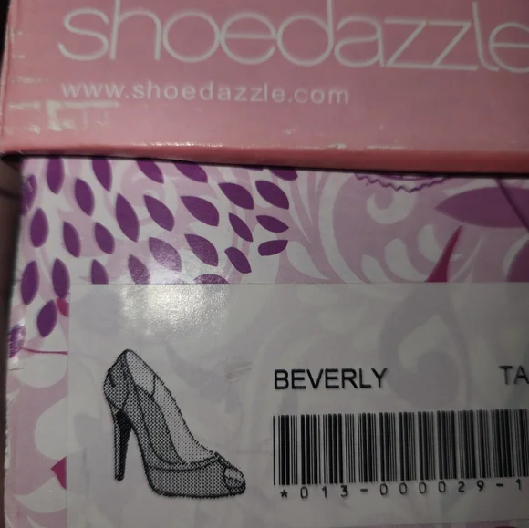 Women's Tan Peep Toe 4in High Heels By Shoe Dazzle Sz 7.5 - Picture 10 of 15